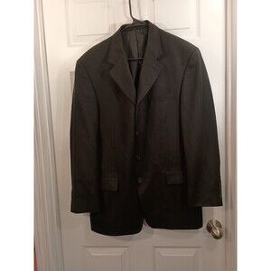Perry Ellis Jacket Blazer Size Unknown 40 Black With Faint Stripes